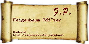 Feigenbaum Péter névjegykártya